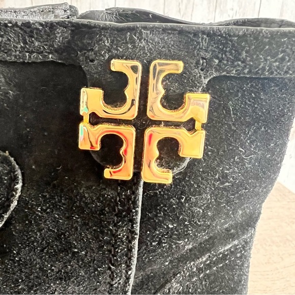 Tory Burch Eloise Suede Ankle Boots Size 8.5 - Picture 5 of 8